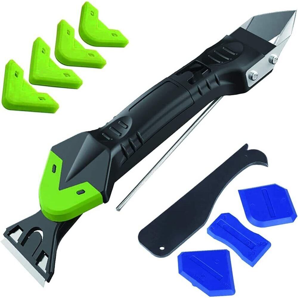 5-in 1 Silicone Caulking Tools – Caulk Scraper Sealant Finishing Tool Kit Set